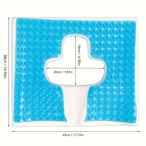 T-shaped Memory Foam Gel Pad Breathable Butt Cushion Sit Bed Hemorrhoid Pressure - Picture 3 of 16