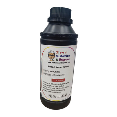 Varnish UV Hard Ink For Epson Refinecolor DTF Printer 500ml Ships From Florida
