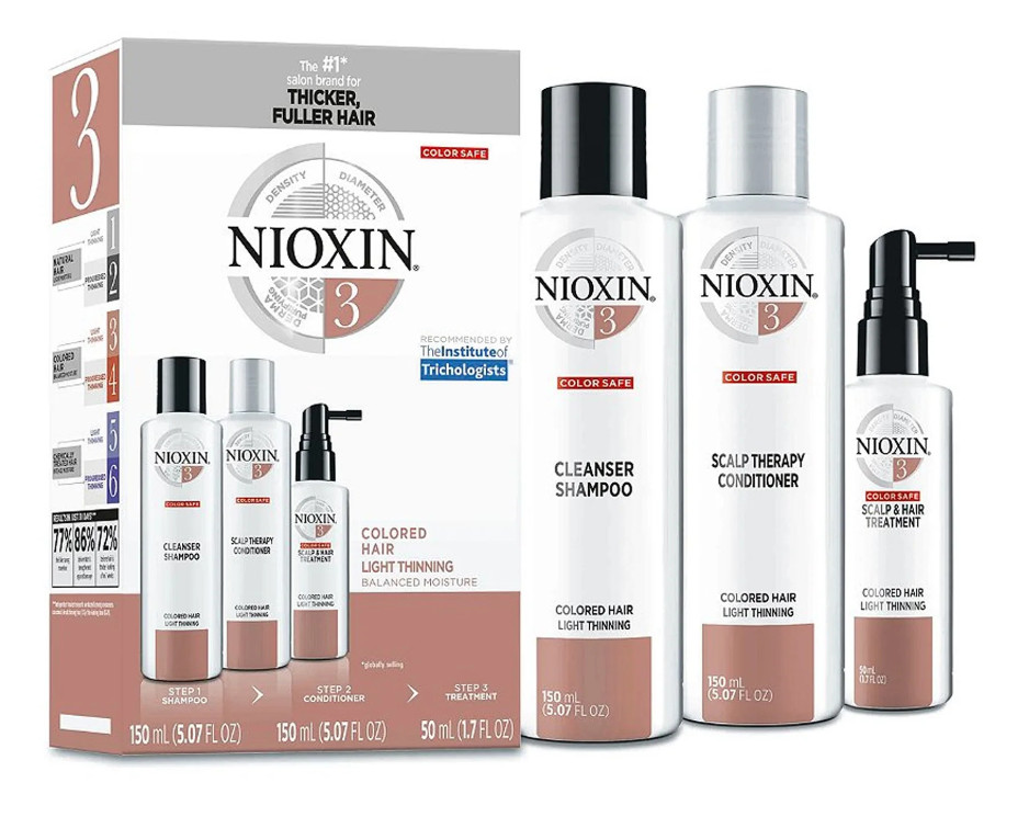 NIOXIN System 3 Комплекта очищающего шампуня и кондиционера для ухода за кожей головы