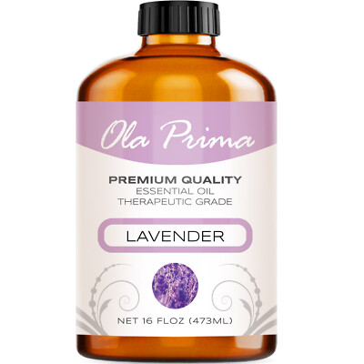 Lavender Essential Oil - Multiple Sizes - 100% Pure Amber Bottle