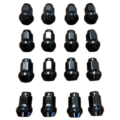 1 Satz (16 Stück) konische Quad ATV Rad Hutmuttern M10x1,25 SW14 Farbe schwarz