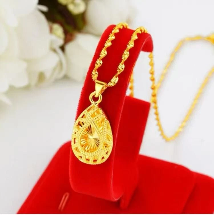 Подлинный специальности Shakin женщин ожерелье гравировка воды падение подвеска - Изображение 3 из 4