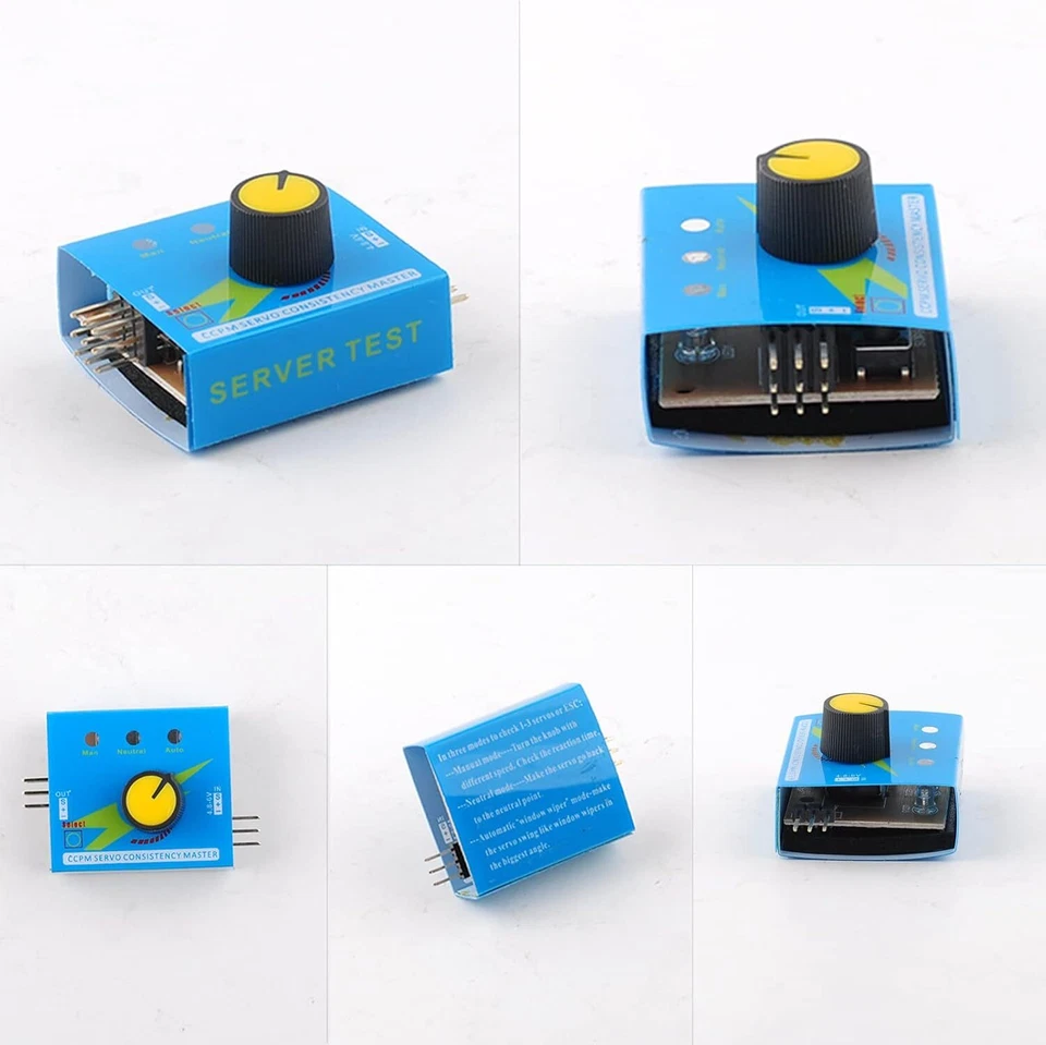 SG90 9g Servomotor-Tester-Kit mit RC-Mikroservo und 4AA-Batteriehalter - Bild 4 von 4