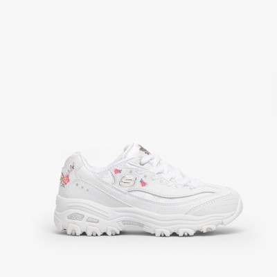 skechers bright blossoms white
