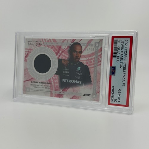 Lewis Hamilton [Red] card from 2023 Topps Eccellenza Formula 1 Reliquia