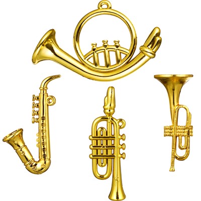  4 PCs Mini Plastik -Musikinstrumente für Puppenhaus realistische