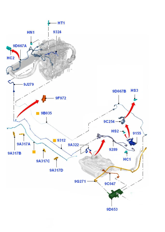 para FORD EDGE MONDEO S-MAX SENSOR DE PRESSÃO DE TRILHO DE TUBO DE INJEÇÃO DE COMBUSTÍVEL 2.0 ECOBOOST - Imagem 3 de 3