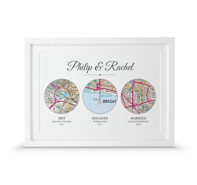 Geschenk zum Hochzeitstag | Personalisierter Druck Met Verlobt Verheiratet | Sonderkarte