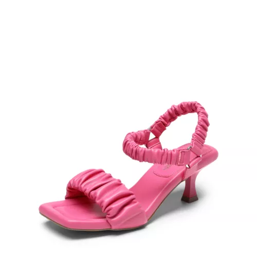 Women Square Open Toe Ankle Strap Low Kitten Heel Sandals Wedding Party Sandals - Picture 10 of 17
