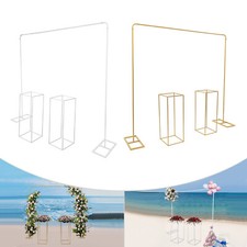 Modern Gold Metal Wedding Backdrop Stand Balloon Stand with Flower Stands