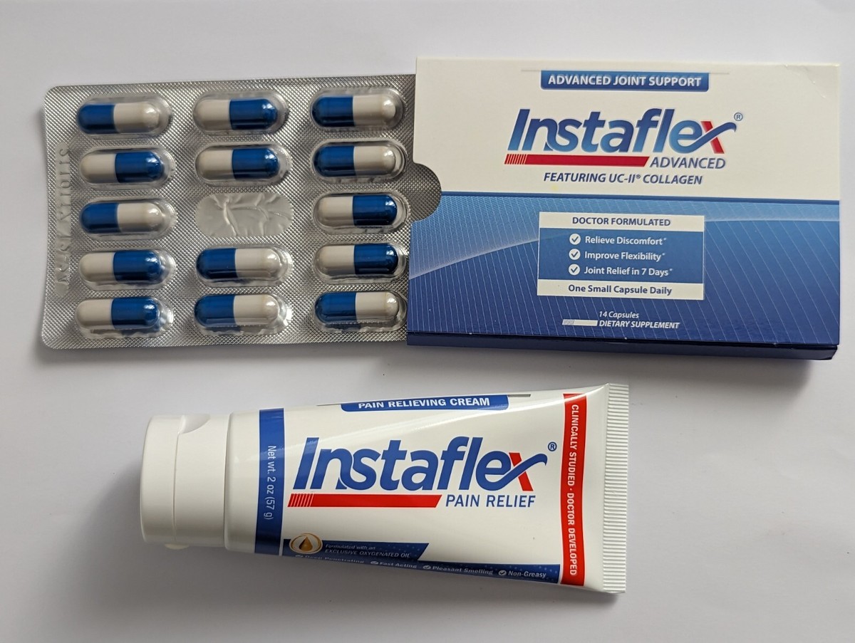 Instaflex Advanced Joint Support - 14 Capsules &amp; Pain Relief Cream 