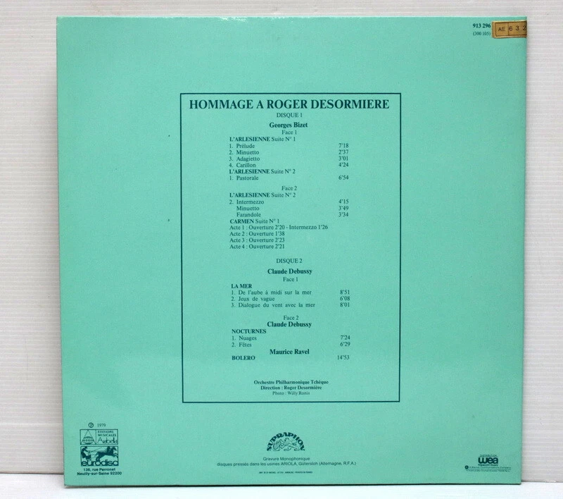 Vinyle "COLLECTOR" mono, x2, ROGER DESORMIERE, ( Hommage à) - Photo 2/4