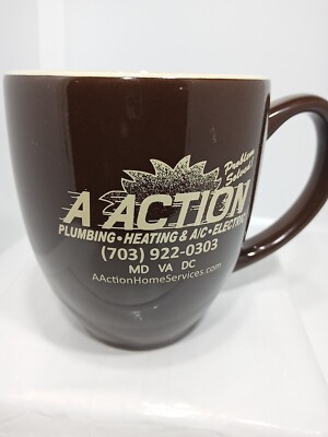 A-ACTION COFFEE MUG. A-ACTION MUG. A-ACTION HVAC PLUMBING Mug. B311