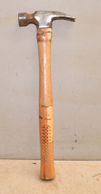 Vintage Rare nail holding Stanley framing hammer unmarked 18'' handle framer tool