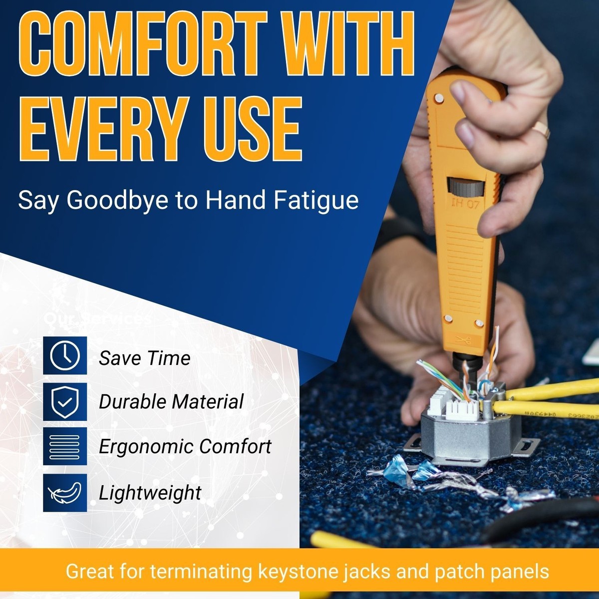 Ethernet Punch Down Tool - 110 Blade Punchdown Tool Cutter | eBay