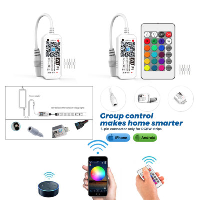 Mini Smart WIFI Controller 24Key IR Fernbedienung für 12V-24V RGBW LED Stripe