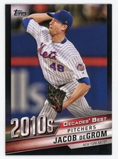 2020 Topps Jacob DeGrom Decade's Best Black #DB98 #/299 Mets