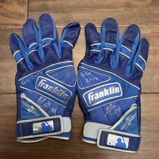 James Outman 2023 GAME USED BATTING GLOVES Dodgers SIGNED worn Inscribed