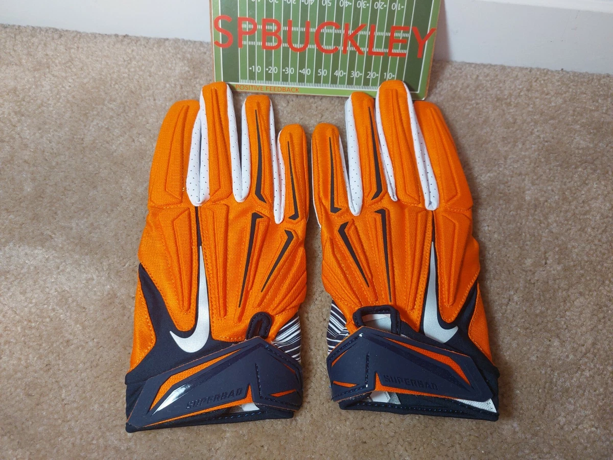 dolor si no NIKE SUPERBAD 3.0 NFL DENVER BRONCOS PADDED FOOTBALL GLOVES, ADULT, NWOT |  eBay