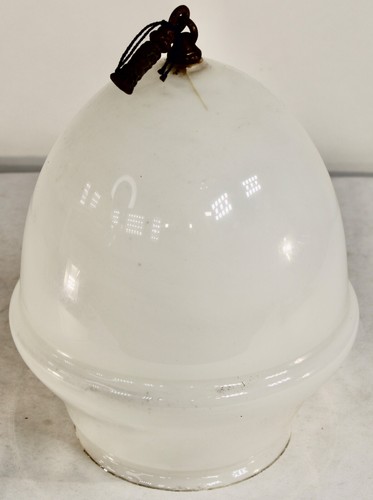 Antique Art Deco Milk Glass Lamp Lighting Globe Shade Acorn Shape #2 - Picture 7 of 16
