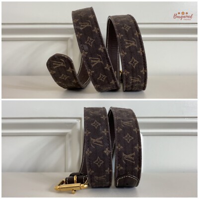 Authentic Louis Vuitton Brown Monogram Mini Lin Canvas