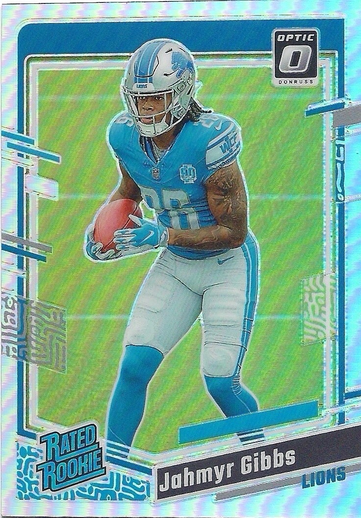 2023 Panini Donruss Optic - Rated Rookie Holo Prizm #236 Jahmyr Gibbs (RC)