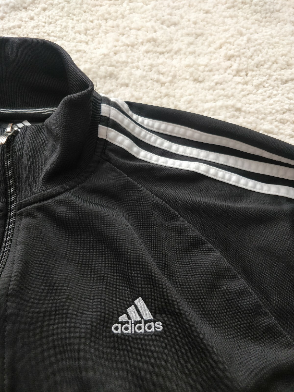 Adidas Essentials Track Top Jacket Sweatshirt Bla… - image 6