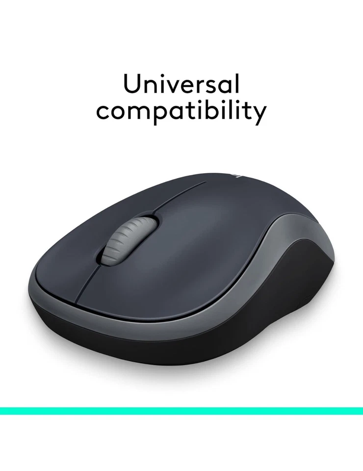 Logitech M185 Wireless Mouse, 2.4GHz with USB Mini Receiver, 12-Month Battery - Image 4 of 4