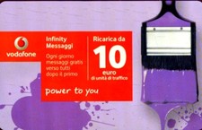 VODAFONE INFINITY MESSAGES CHARGING CARD 2021.12