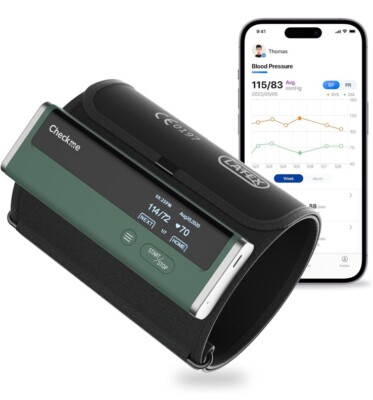 Blood Pressure Monitor for Home Use - Upper Arm Cuff, Bluetooth BP Machine  