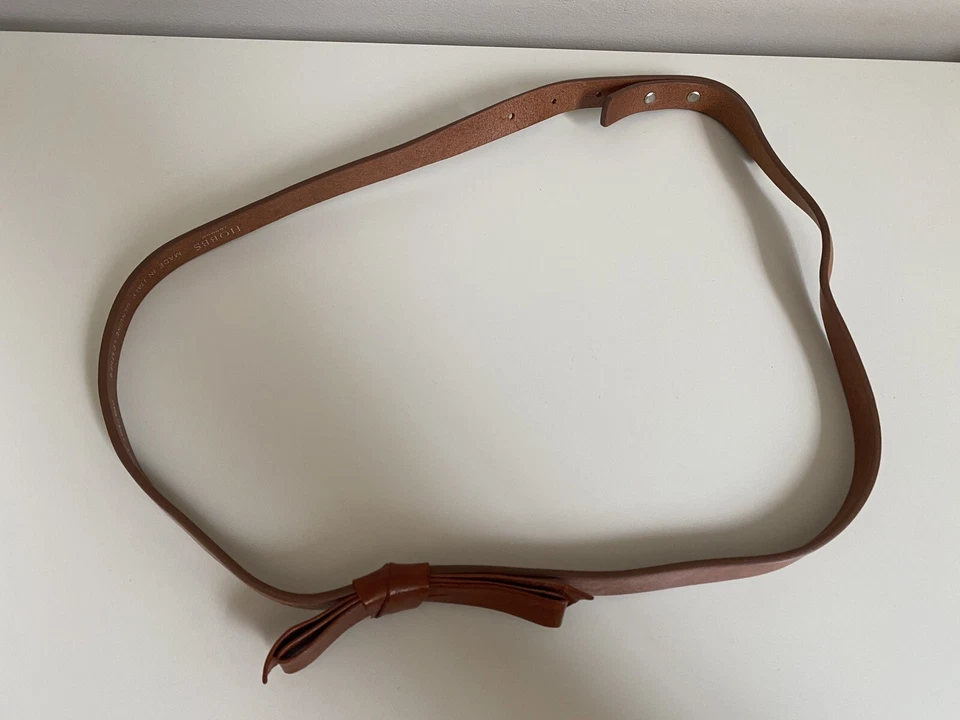 Hobbs Leather Belt Medium Bow Design  - Image 3 of 4