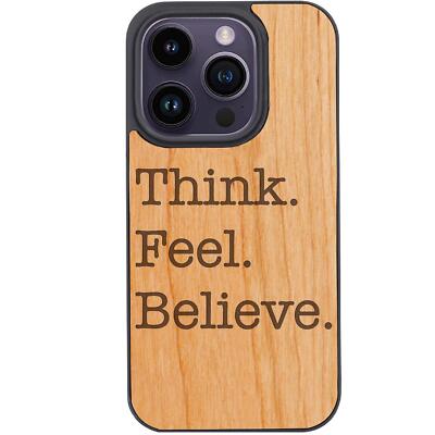 Think feel believe For iPhone 15 Pro Plus 14 13 12 Shockproof Phone Case Magsafe