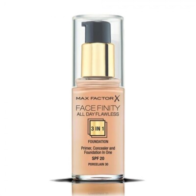 Max Factor Facefinity All Day Flawless SPF20 3-in-1 Foundation Porcelain 30