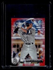 2017 Bowman Chrome MINI Hunter Renfroe #01/10 Red Refractor RC-Brewers