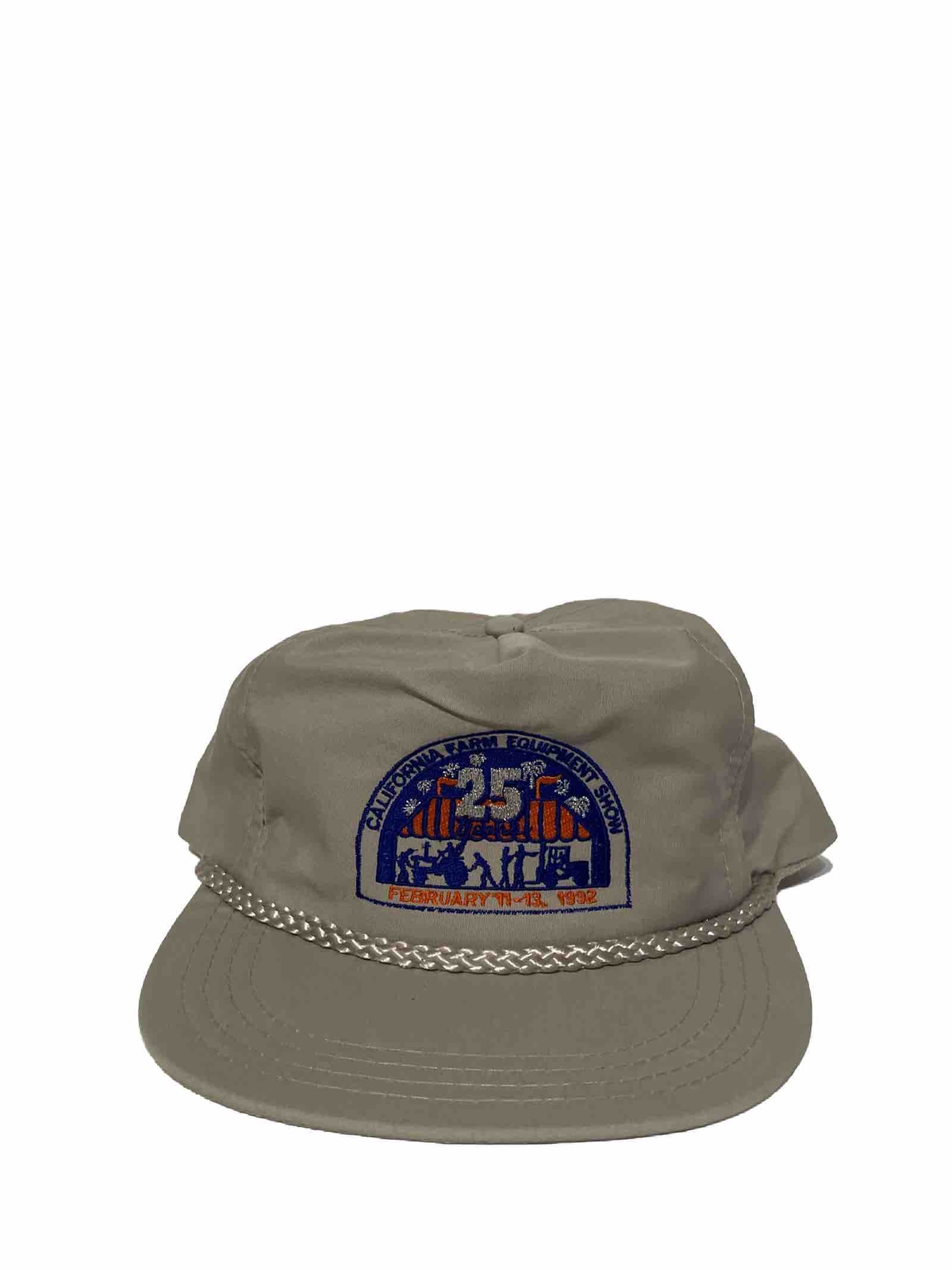 Vintage 1992 California Farm Equipment 25th Anniversary Adjustable Trucker Hat