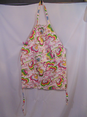 Two Lumps of Sugar Chef's Apron Hearts Adult Size Protective Coating NWT