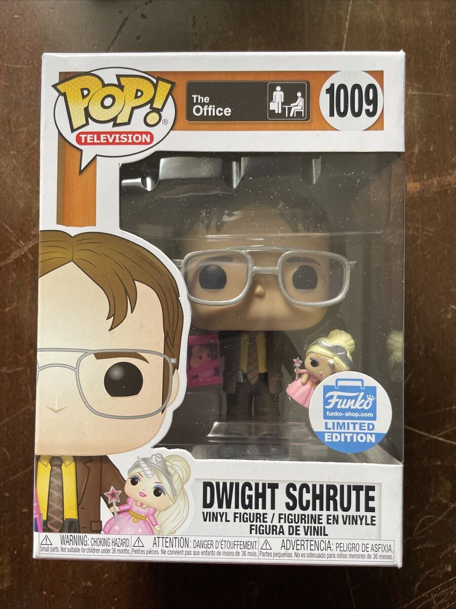 Dwight Schrute with Princess Unicorn Doll #1009 Funko Shop Exclusive Pop