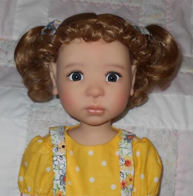 WEE 3 NATALI Doll Wig SZ 10-11.5 AUBURN Short Ponytails & Short Curly Bangs NWT