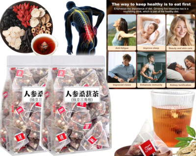 Ginseng Five Treasures Tea Kidney Tea, Natural Organic Kidney Cleanse Detox Tea