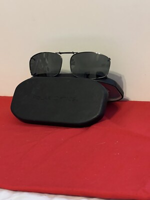 Polar Optics Gentle Grip Clip On Sun Glasses with Black Case and