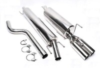 TA SPORTAUSPUFF-ANLAGE Edelstahl AB KAT 2 X 76MM + ABE Opel Astra G Caravan
