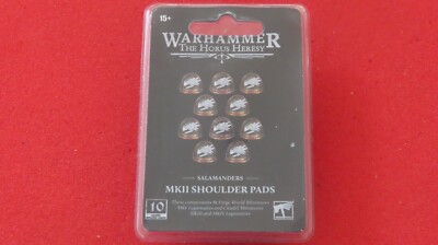 Forgeworld Space Marines Salamanders Schulterpolster x10 MK2 Neu in OVP New MKII OOP Neu