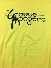 Vintage T Shirt The Croove Mongers Size XLarge Yellow 