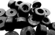 Screw-On Rubber Bumper Pad Foot - 1/8" Screw Hole 1/2" Pad 1/4 Tall - Free Ship!