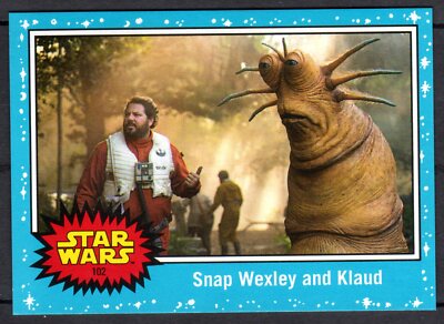 Topps Star Wars 2019 The Rise of Skywalker #102 Snap Wexley and Klaud - Blau