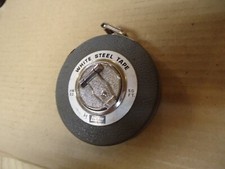 Lufkin HW50 White Steel Tape Measure 50 Ft Made In USA Vintage tape measure
