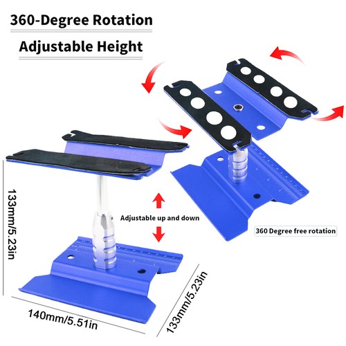 360° Rotate Lift Repair Station Work Stand w/Screw Tray Tool For 1/8 1/10 RC Car - Picture 3 of 12