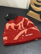 Arc  teryx Grotto Toque Red Merino Wool Knit Beanie Unisex Winter Hat New Tags