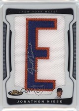 2009 Topps Finest Letter /285 Jon Niese Jonathon (Letter E) #162 Patch Auto 0ba6