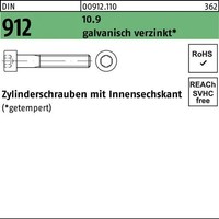 Zylinderschraube DIN 912 Innen-6Kt M5X110 10.9 Galv.Verz. 100St.